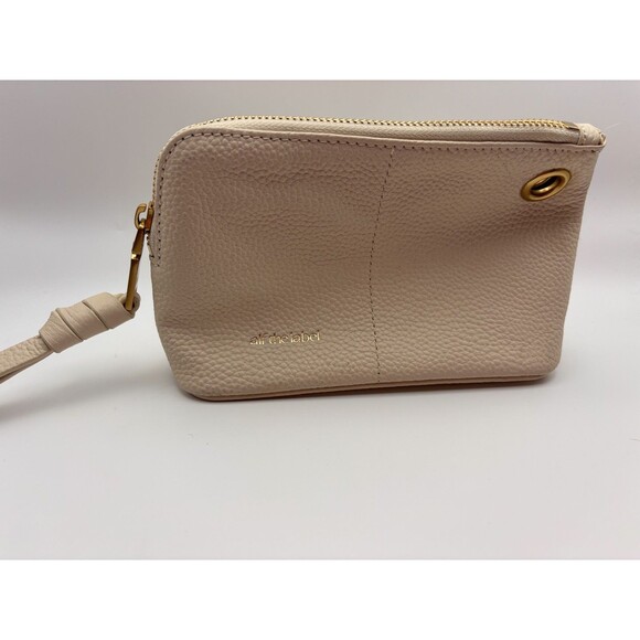 Alf the Label Grande & Petite  Pouch Set Red Pebbled Leather Bone & Carabiner - Picture 8 of 10